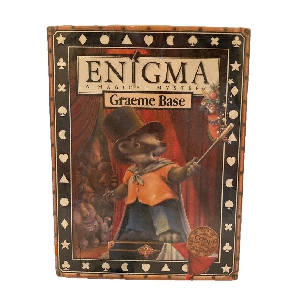 Enigma A Magical Mystery by Graeme Base (HC 2008) Ex-Library Copy - ACCEPTABLE